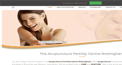 Desktop Screenshot of acupuncturefertilitycentre.co.uk