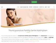 Tablet Screenshot of acupuncturefertilitycentre.co.uk